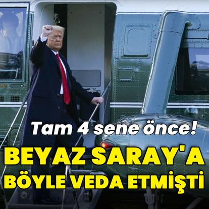  Trump nasıl veda etmişti?