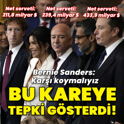 Sanders'tan Trump'ın yemin törenindeki bu kareye tepki