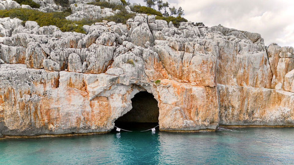 Akdeniz foklarının yuvasına zincirli koruma