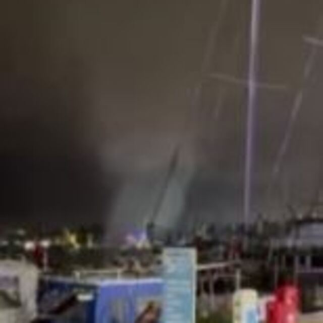 Bodrum'da denizde hortum paniği