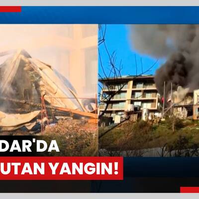 Üsküdar'da korkutan yangın!