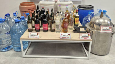 384 litre sahte içki ele geçirildi