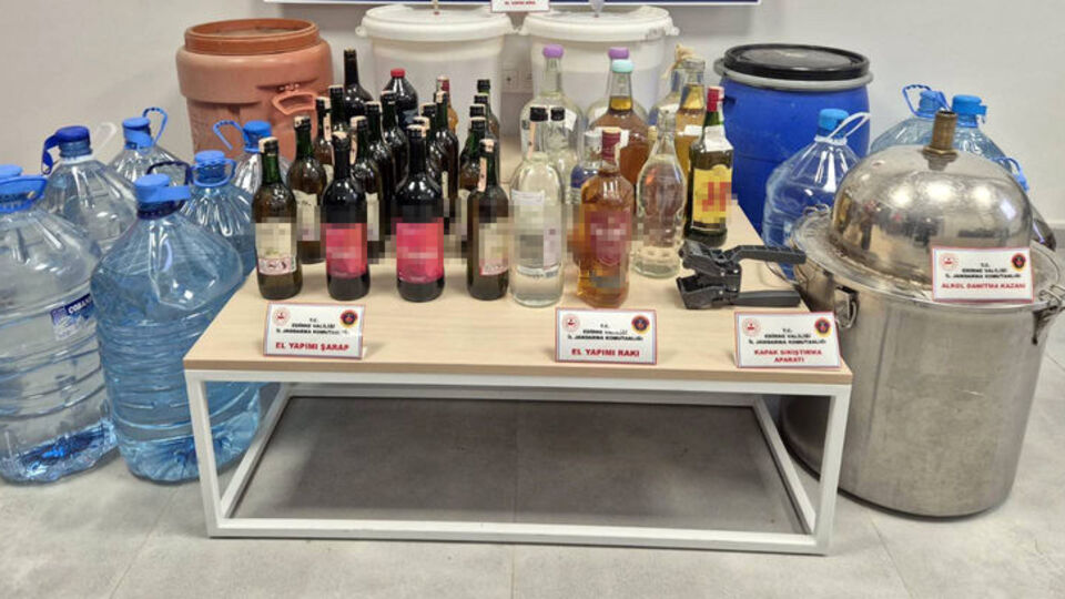 384 litre sahte içki ele geçirildi