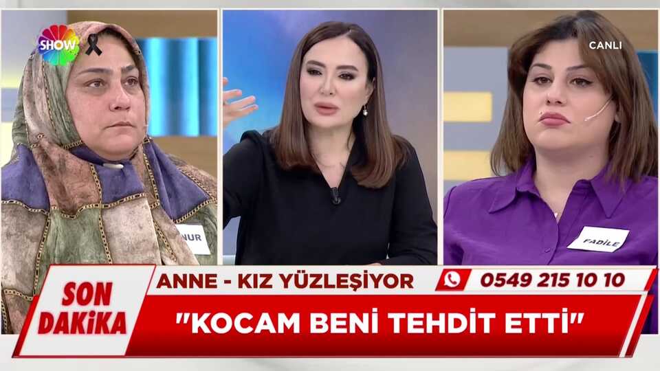 Anne kız canlı yayında yüzleşti