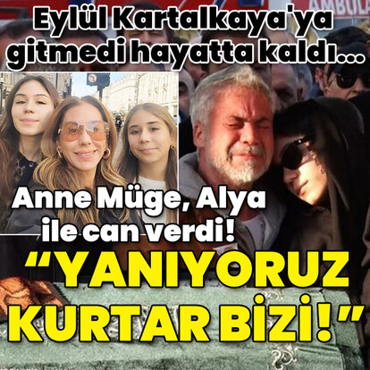  Eşini aramış: Yanıyoruz kurtar bizi!