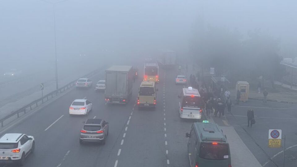 İstanbul'da yoğun sis!