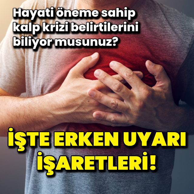 Hayati öneme sahip kalp krizi belirtileri!