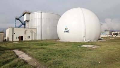 Tokat'ta arıtma tesisinde biyogaz tasarrufu