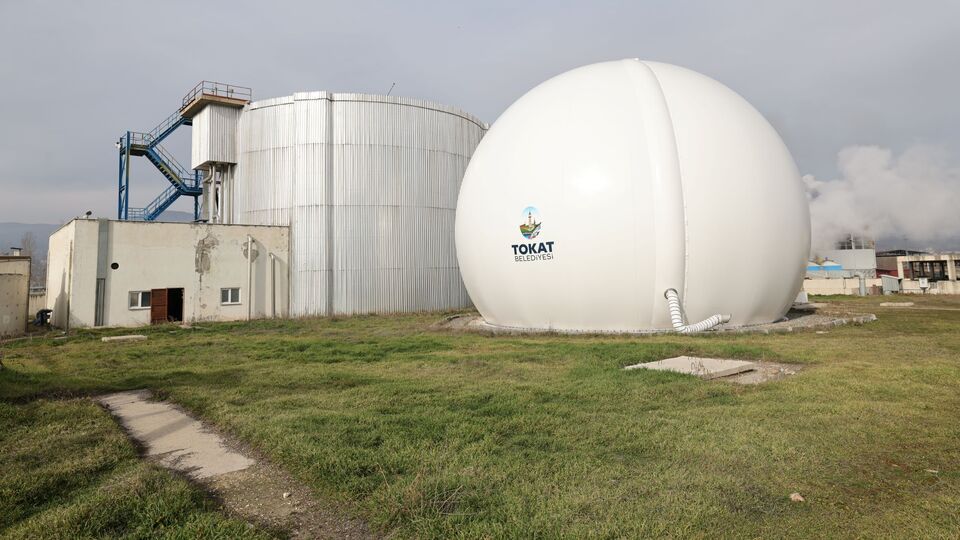 Tokat'ta arıtma tesisinde biyogaz tasarrufu
