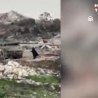 Lüblanlı kadın İsrail askerine meydan okudu