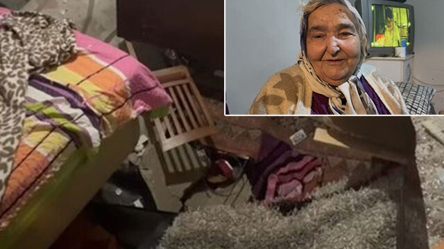 Fatma nine uyurken yatakla birlikte zemine düştü!