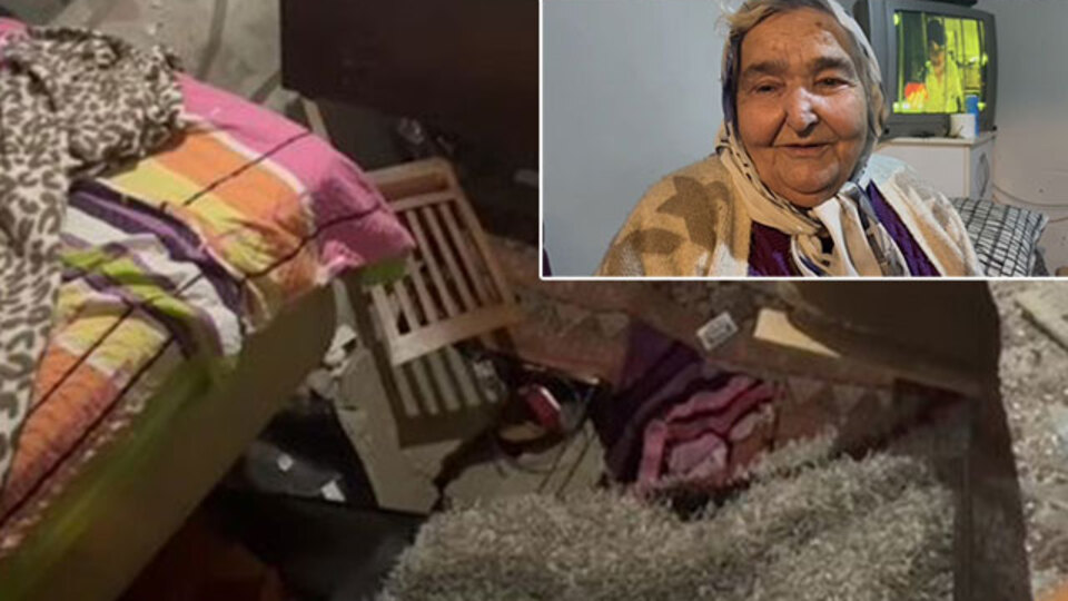 Fatma nine uyurken yatakla birlikte zemine düştü!