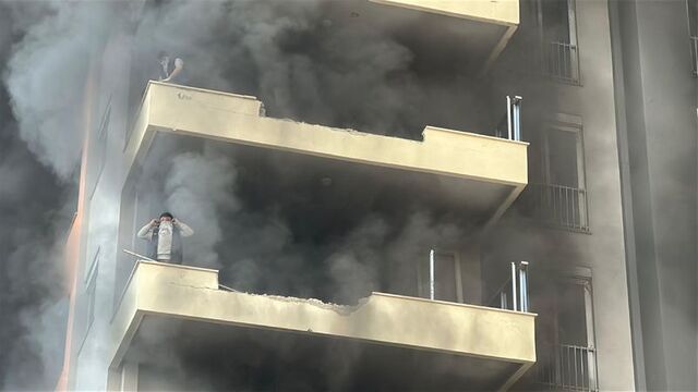 İnşaatta korku dolu dakikalar!