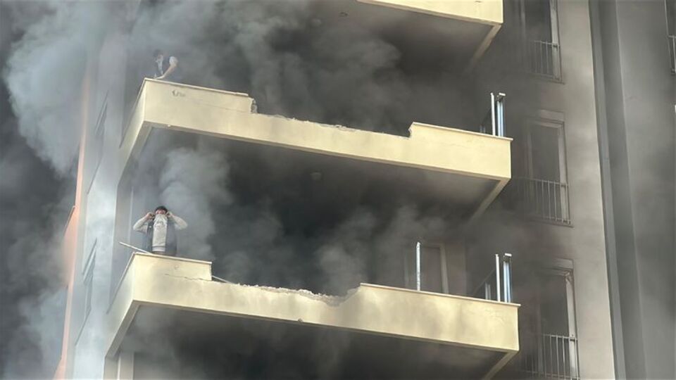 İnşaatta korku dolu dakikalar!