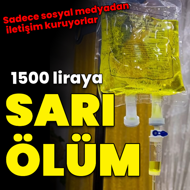 1500 liraya sarı ölüm