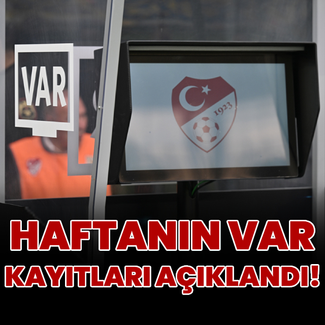 Süper Lig'de 21. haftanın VAR kayıtları açıklandı!