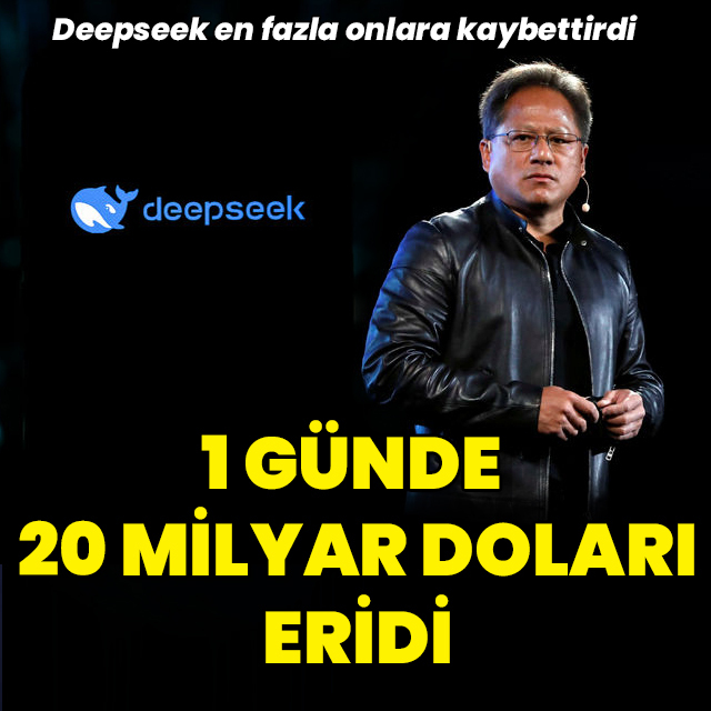 Deepseek en fazla onlara kaybettirdi! 1 günde 22 milyar doları eridi