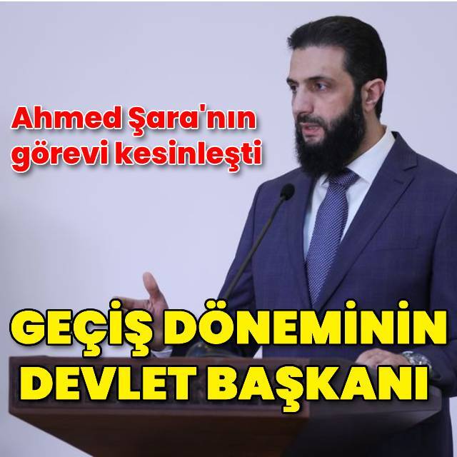 Ahmed Şara geçici dönem başkanlığını üstlendi