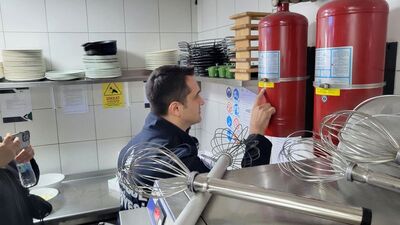 Beyoğlu'nda otellere yangın denetimi