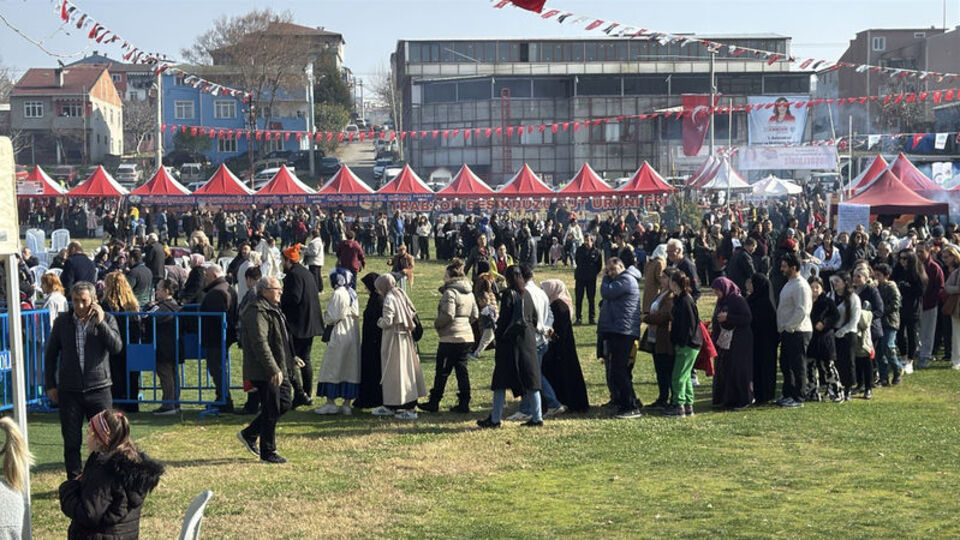 Tekirdağ'da mıhlama kuyruğu