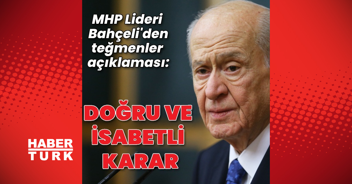 Devlet Bahçeli Açıklama