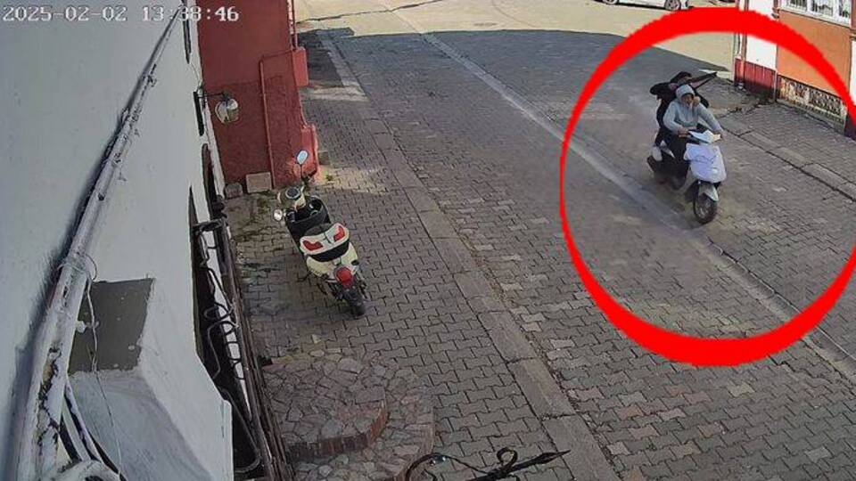 'Kız meselesi' kovalaması kamerada