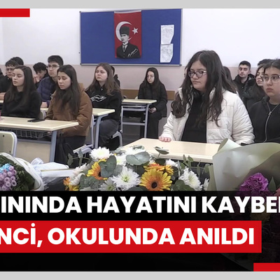 Kartalkayadaki otel yangınında hayatını kaybeden Lalin Doğan okulunda anıldı