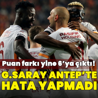  G.Saray Antep'te hata yapmadı!