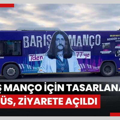 Barış Manço için özel tasarlanan vefa otobüsü, İstanbulluların ziyaretine açıldı