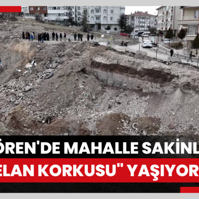 Keçiören'de mahalle sakinleri "heyelan korkusu" yaşıyor