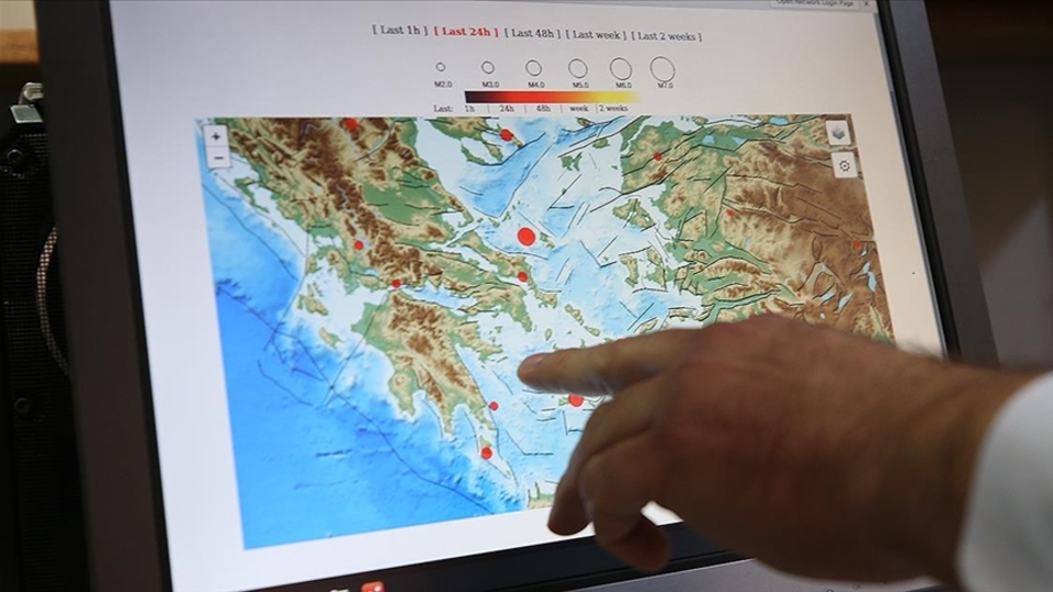 Ege Denizi'nde 4,5 büyüklüğünde deprem