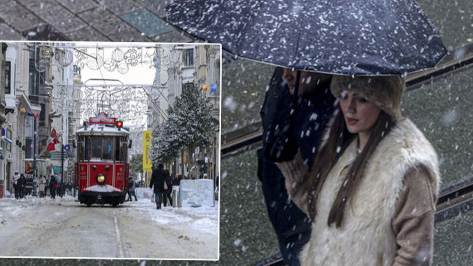 AKOM'dan İstanbul için saatli kar uyarısı!