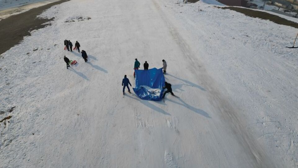 Kar yağmayınca iş başa düştü: Brandalı "pansuman"