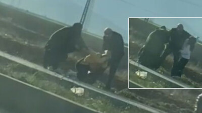 Kadını saçlarından sürükledi! Kız çocuğunu darp etti!