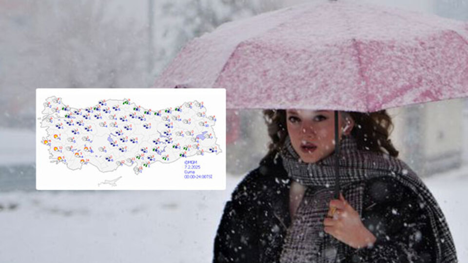 19 kent için kar, yağmur ve fırtına uyarısı!