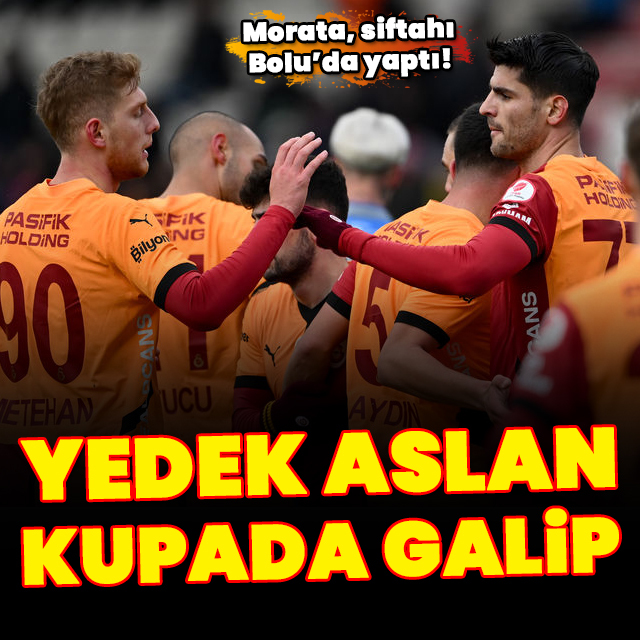 Galatasaray kupada farklı kazandı!