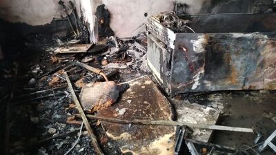 Evinde yangın çıkan kişi öldü