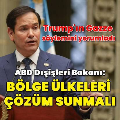 ABD Dışişleri Bakanı: Bölge ülkeleri çözüm sunmalı