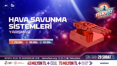 TEKNOFEST Hava Savunma Sistemleri Yarışması için başvurular sürüyor