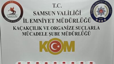 Samsun'da sahte alkol operasyonu