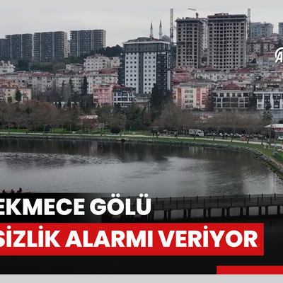 Küçükçekmece Gölü oksijensizlik alarmı veriyor