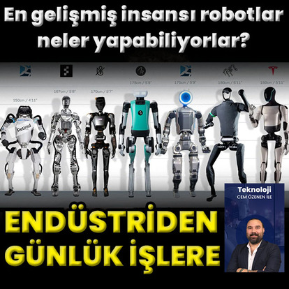 Son dönemin gelişmiş insansı robotları