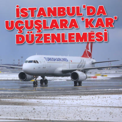  Uçuşlara 'kar' düzenlemesi