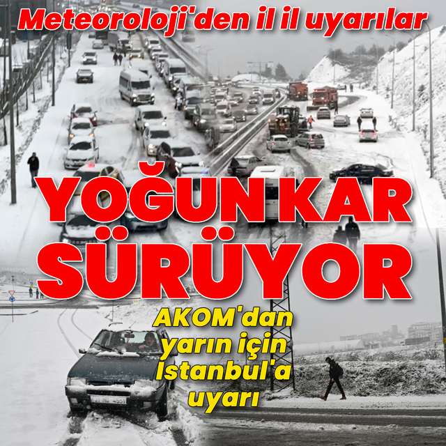  Kuvvetli kar yağışı uyarısı! Bu iller dikkat