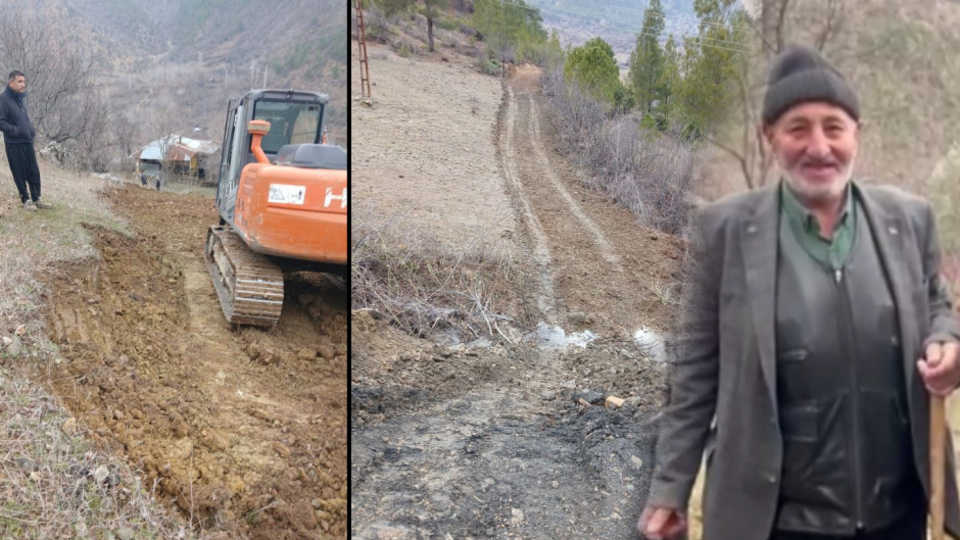 52 yıldır beklediği yola kavuştu