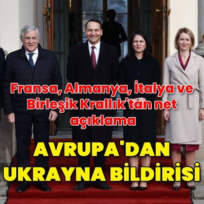 Avrupa ülkelerinden Ukrayna bildirisi