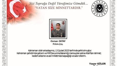 Taciz ateşinde yaralanan asker şehit oldu