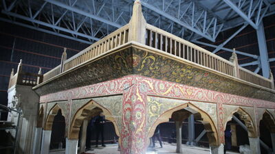 Selimiye Camisi'nin müezzin mahfili restore ediliyor