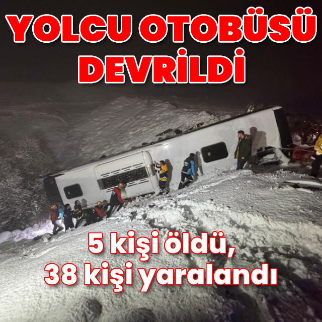Yolcu otobüsü devrildi! Ölü ve yaralılar var