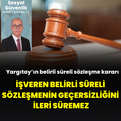 Belirli süreli sözleşme kriteri